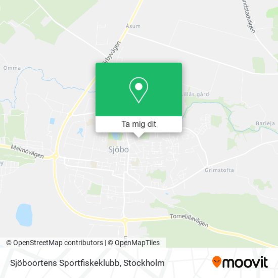 Sjöboortens Sportfiskeklubb karta