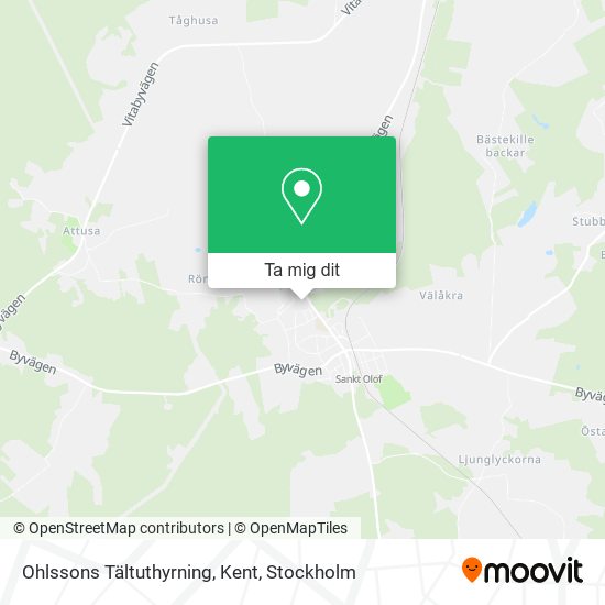 Ohlssons Tältuthyrning, Kent karta