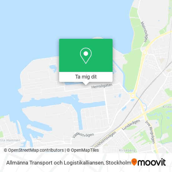 Allmänna Transport och Logistikalliansen karta