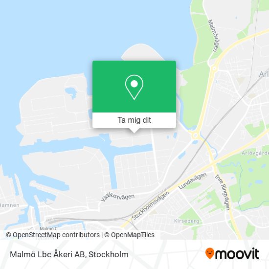 Malmö Lbc Åkeri AB karta