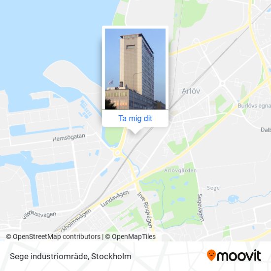 Sege industriområde karta