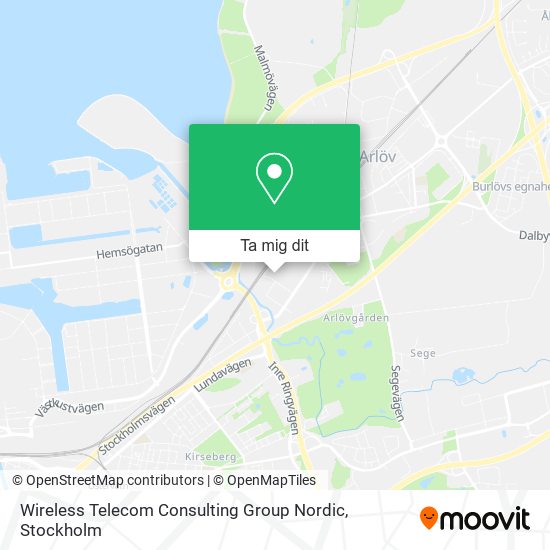 Wireless Telecom Consulting Group Nordic karta