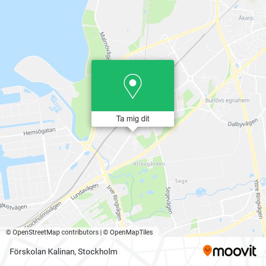 Förskolan Kalinan karta