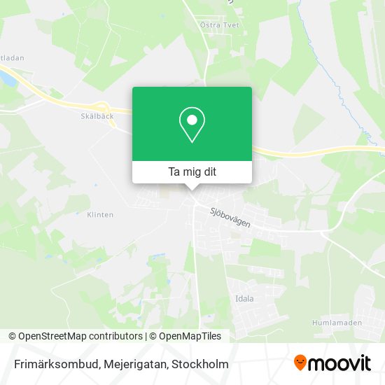 Frimärksombud, Mejerigatan karta