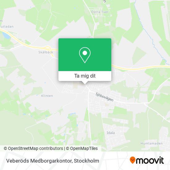 Veberöds Medborgarkontor karta