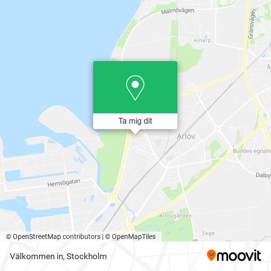 Välkommen in karta