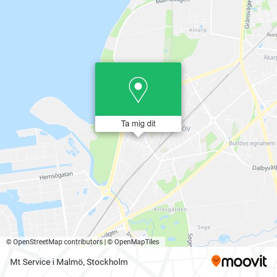 Mt Service i Malmö karta