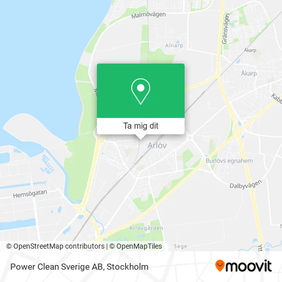 Power Clean Sverige AB karta