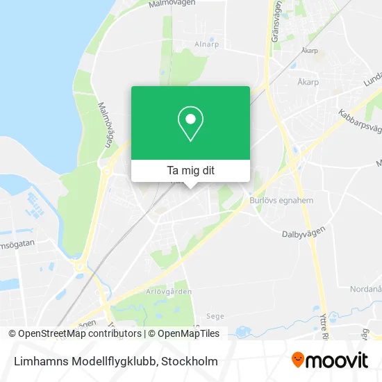 Limhamns Modellflygklubb karta