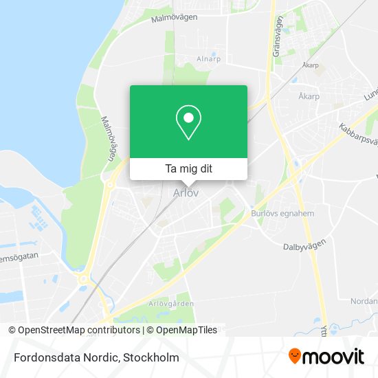 Fordonsdata Nordic karta
