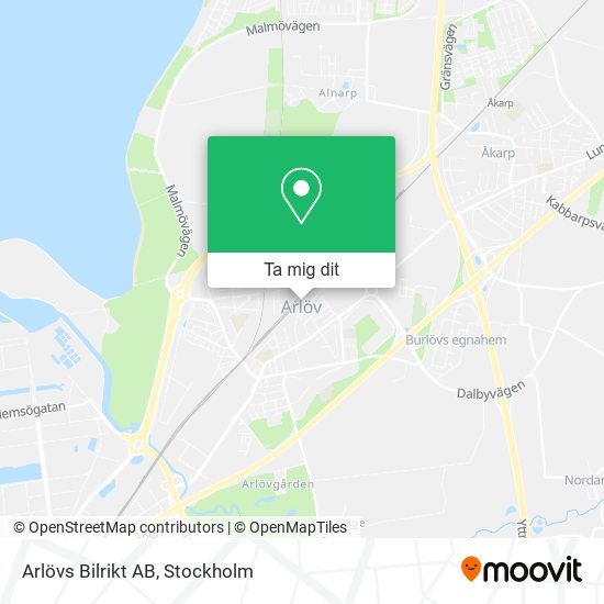 Arlövs Bilrikt AB karta