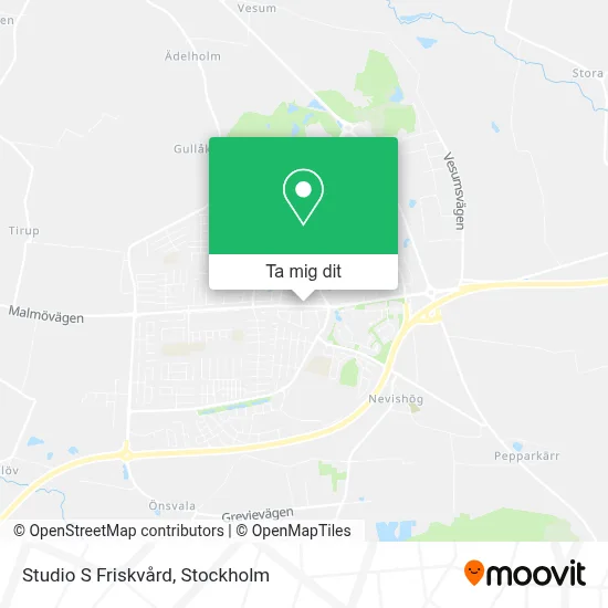 Studio S Friskvård karta