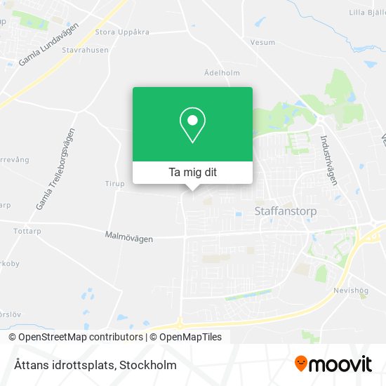 Åttans idrottsplats karta
