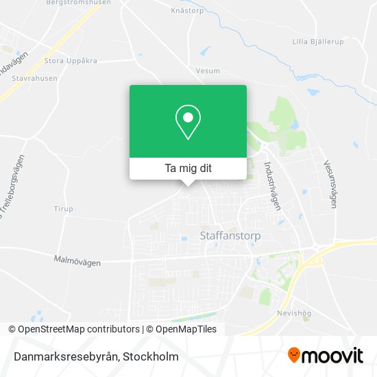 Danmarksresebyrån karta