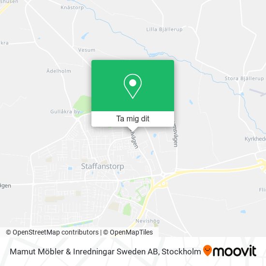 Mamut Möbler & Inredningar Sweden AB karta