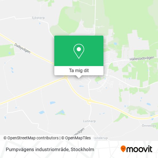 Pumpvägens industriområde karta