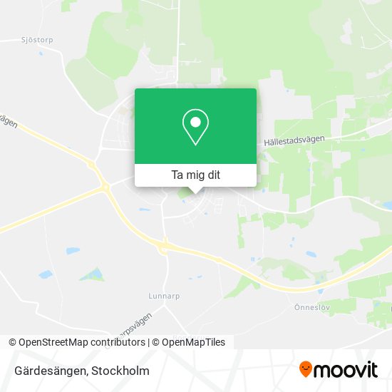 Gärdesängen karta