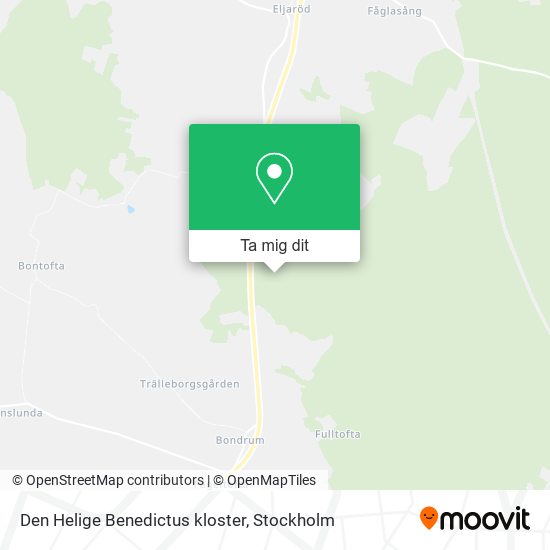 Den Helige Benedictus kloster karta