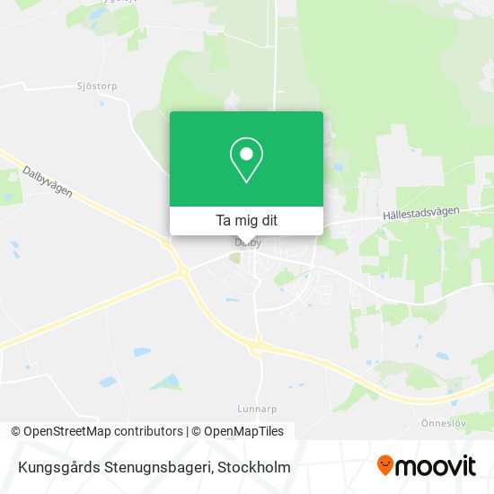 Kungsgårds Stenugnsbageri karta