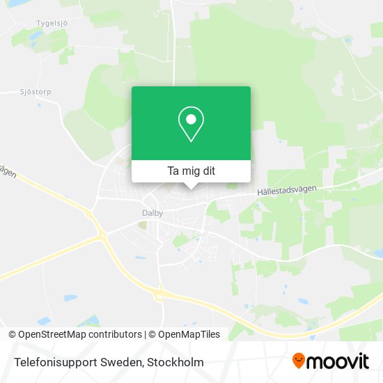 Telefonisupport Sweden karta