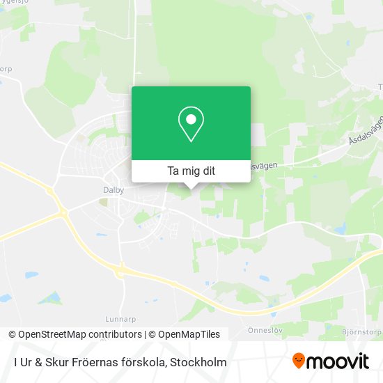 I Ur & Skur Fröernas förskola karta