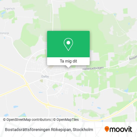 Bostadsrättsföreningen Rökepipan karta