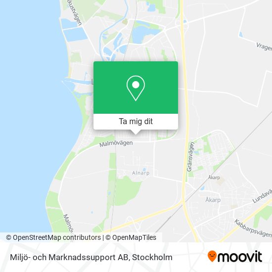 Miljö- och Marknadssupport AB karta