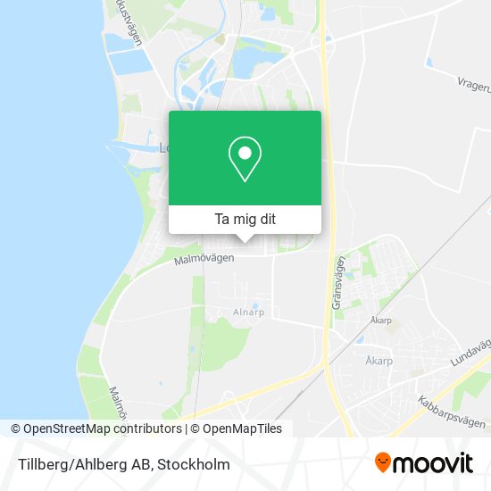 Tillberg/Ahlberg AB karta