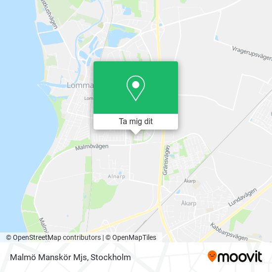 Malmö Manskör Mjs karta