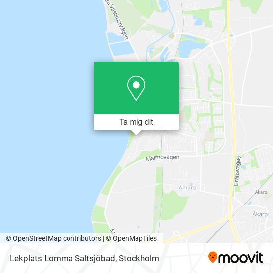 Lekplats Lomma Saltsjöbad karta