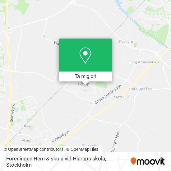Föreningen Hem & skola vid Hjärups skola karta
