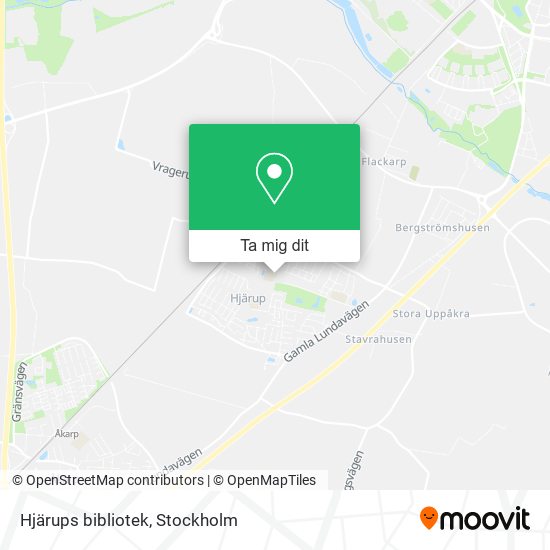 Hjärups bibliotek karta