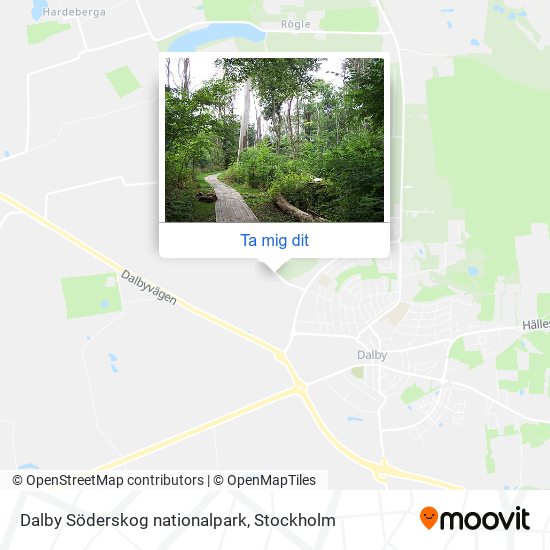 Dalby Söderskog nationalpark karta