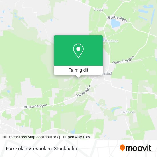Förskolan Vresboken karta