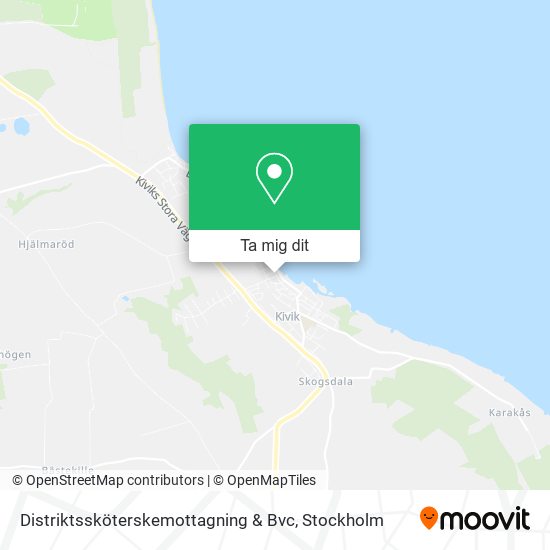 Distriktssköterskemottagning & Bvc karta