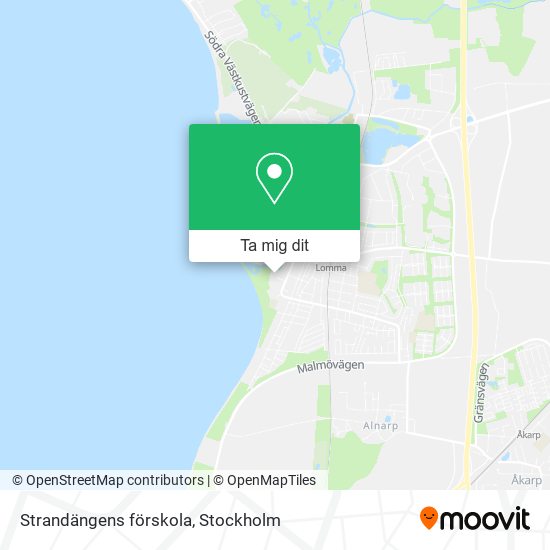 Strandängens förskola karta
