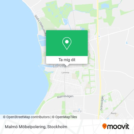 Malmö Möbelpolering karta