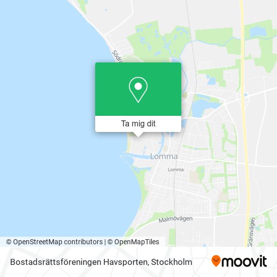 Bostadsrättsföreningen Havsporten karta