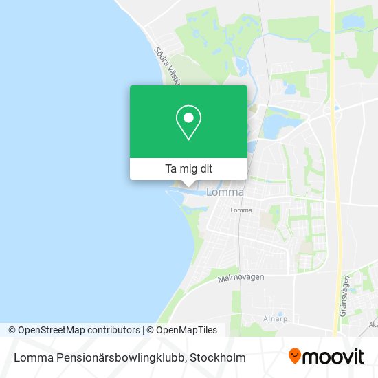 Lomma Pensionärsbowlingklubb karta