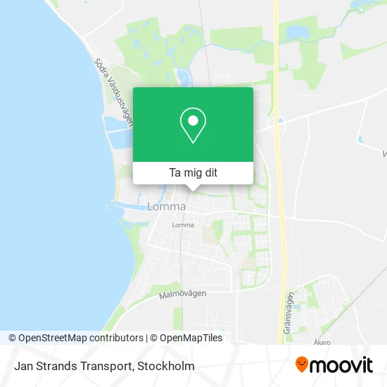 Jan Strands Transport karta