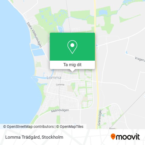 Lomma Trädgård karta