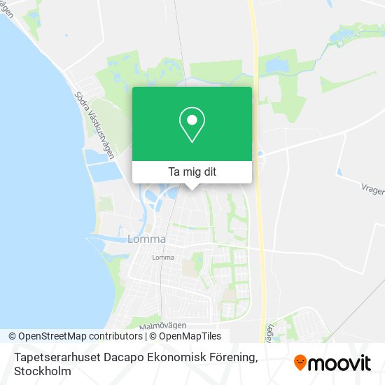 Tapetserarhuset Dacapo Ekonomisk Förening karta