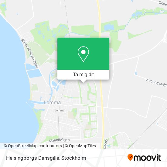 Helsingborgs Dansgille karta