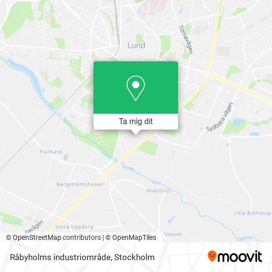 Råbyholms industriområde karta