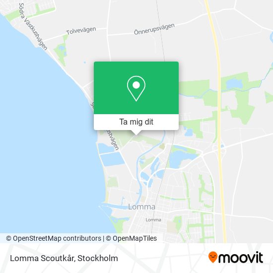 Lomma Scoutkår karta