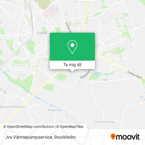 Jvs Värmepumpservice karta