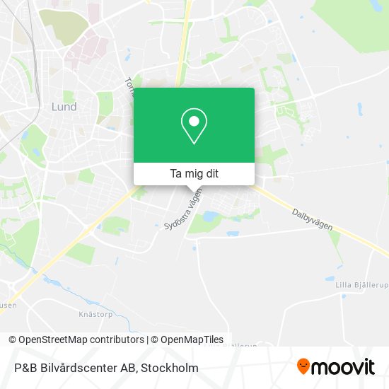 P&B Bilvårdscenter AB karta