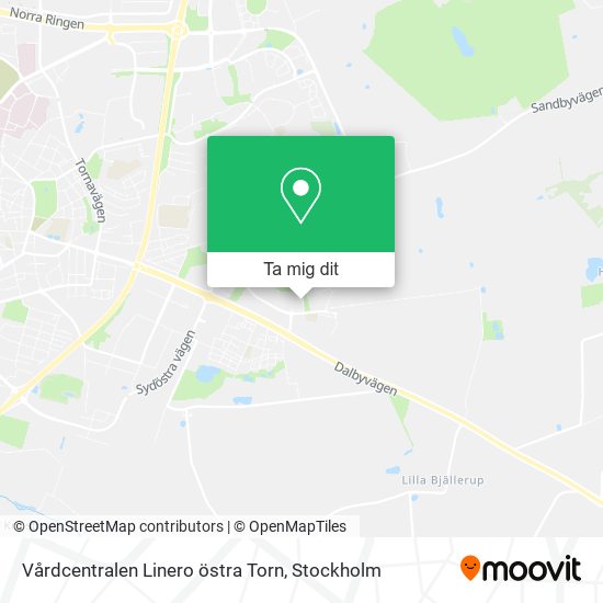 Vårdcentralen Linero östra Torn karta