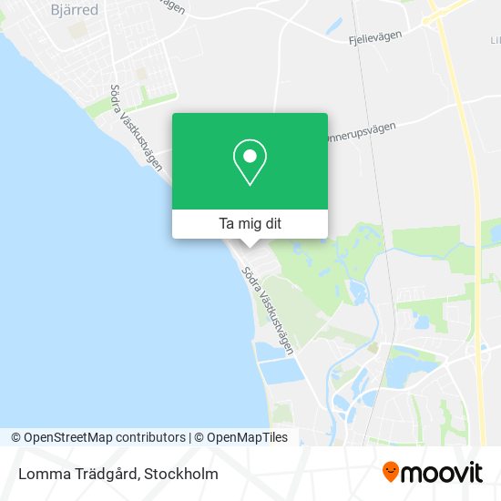 Lomma Trädgård karta