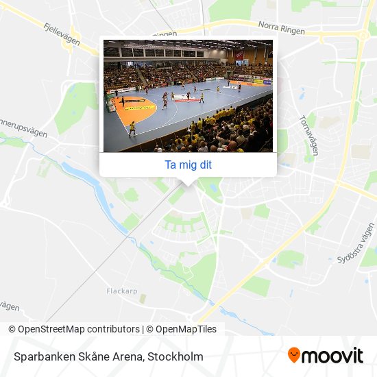 Sparbanken Skåne Arena karta